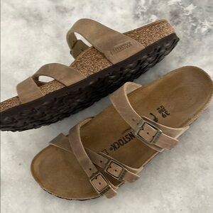 Birkenstock Franca Oiled Leather Sandals Size 39 Med/Narrow NEW